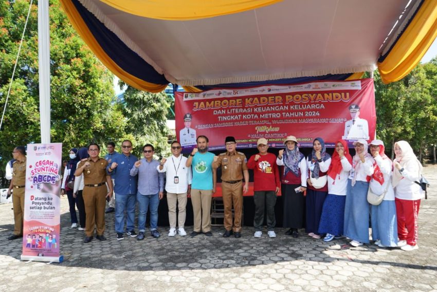 Tingkatkan Literasi dan Inklusi Keuangan, OJK Provinsi Lampung dan Pemkot Metro Gelar Talkshow Bijak Mengelola Keuangan Keluarga untuk 1.000 Kader Posyandu