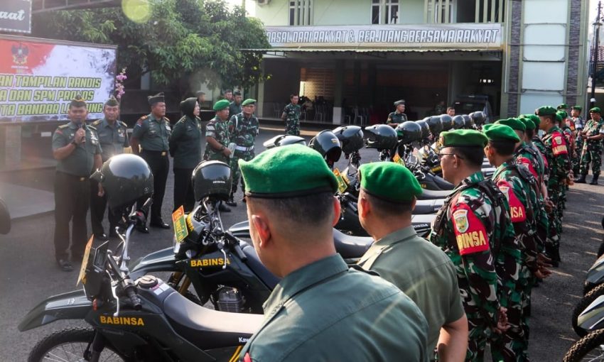 Kodim 0410/KBL Seragamkan Tampilan Kendaraan Dinas SPM Babinsa dan Provost
