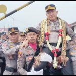 Pisah Sambut Kapolres Mesuji Diiringi Dengan Air Mata Dan Guyuran Hujan