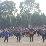 Bersama Pj. Gubernur Lampung, Danrem 043/Gatam Senam Bersama Atlet Dan Pelatih Kontingen Lampung Untuk PON Aceh-Sumatera Utara