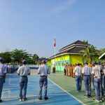 Kasat Lantas Polres Mesuji Pimpin Langsung Upacara Disekolah SMKN Serta Berikan Binlu Kepada Siswa/i