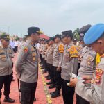 Kapolres Mesuji Pimpin Apel Perdana Pengecekan Kelengkapan Identitas Anggota