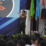 Danrem 043/Gatam Sampaikan Materi Kesadaran Bela Negara Pada Mahasiswa Baru Unila TA. 2024