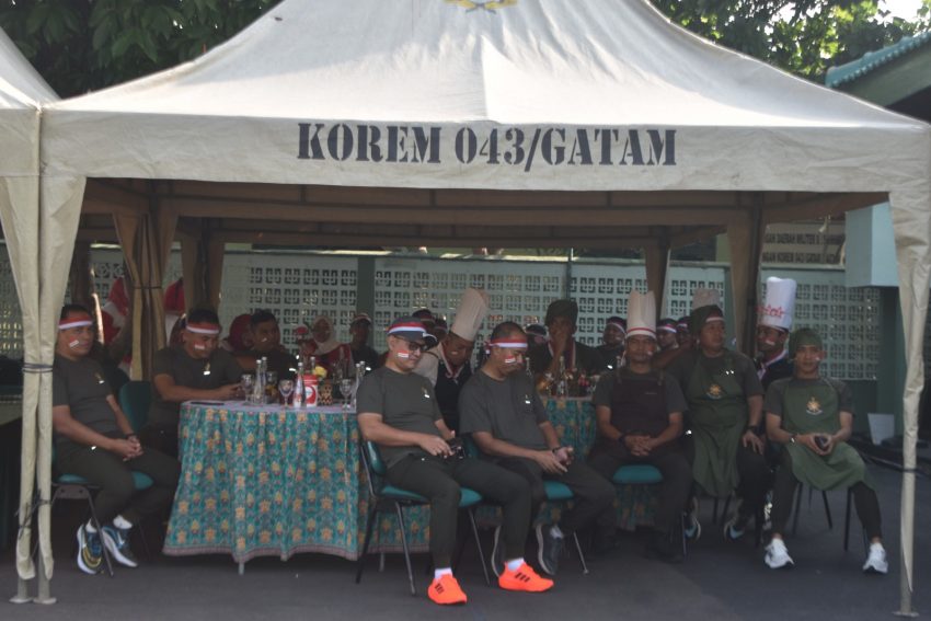 Meriahkan HUT Ke-79 RI, Korem 043/Gatam Gelar Perlombaan