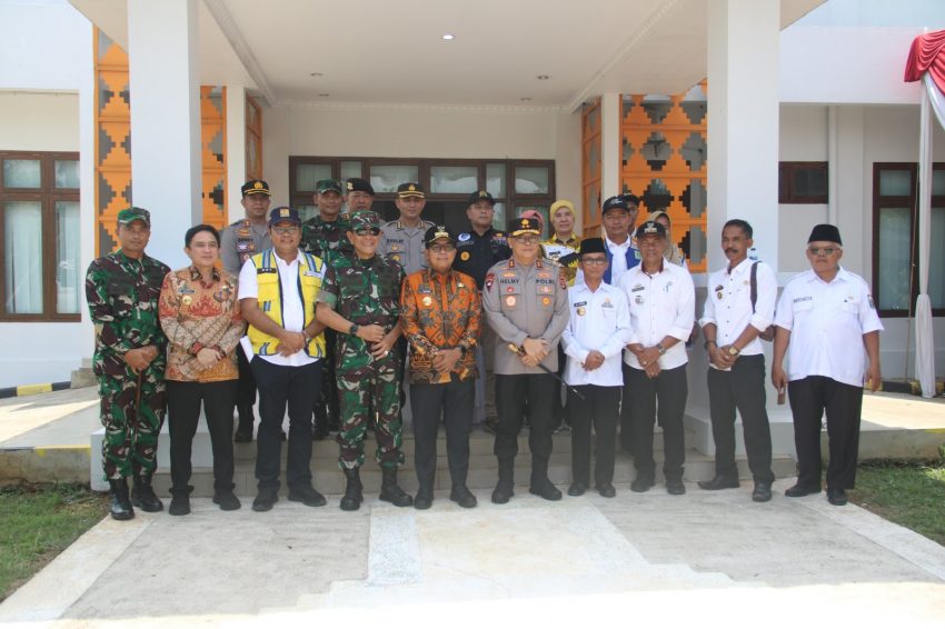 Danrem 043/Gatam Bersama Pj. Gubernur Lampung, Cek Perkembangan Pembangunan Bendungan Margatiga