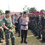 Jelang Kunker Presiden Jokowi Di Wilayah Provinsi Lampung, Danrem 043/Gatam Cek Kesiapan Pasukan Pengamanan VVIP