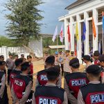 Kapolres Mesuji Pimpin Langsung Apel Pengamanan Hari Kedua Pencalonan Dikantor KPUD Mesuji.