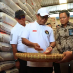 Pj. Gubernur Lampung Tinjau Ketersediaan Beras Di Gudang Bulog Liwa Lambar