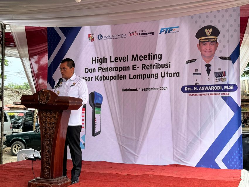 Lampung Utara Semakin Digital Dengan E-Retribusi Pasar