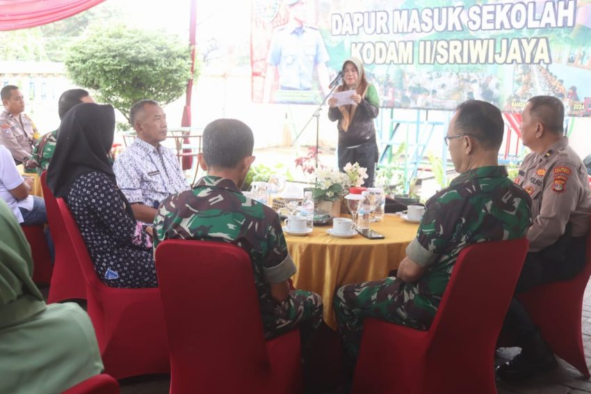 Gelar Dapur Masuk Sekolah, Kodim 0410/KBL Dukung Pemerintah Entas Angka Stunting