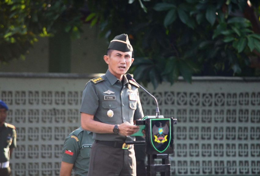 Upacara Bulanan, Pangdam Sampaikan Penghargaan Yang Tulus Kepada Prajurit Dan PNS Kodam II/Swj