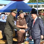 Kasrem 043/Gatam Hadiri Upacara Peringatan Hari Perhubungan Nasional Tahun 2024