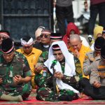 HUT Ke-79 TNI Wilayah Lampung Gelar Lampung Bersholawat Dan Do’a Lintas Agama