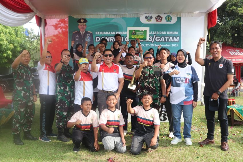 Resmi Ditutup, Ini Pesan Dandim Kepada Atlet Panahan Danrem Cup 043/Gatam