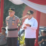Pj. Gubernur Lampung Pimpin Apel Gelar Pasukan Ops Mantap Praja Krakatau 2024