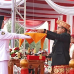 Pj Gubernur Lampung Pimpin Upacara HUT Ke-79 RI Pertama Di Kota Baru