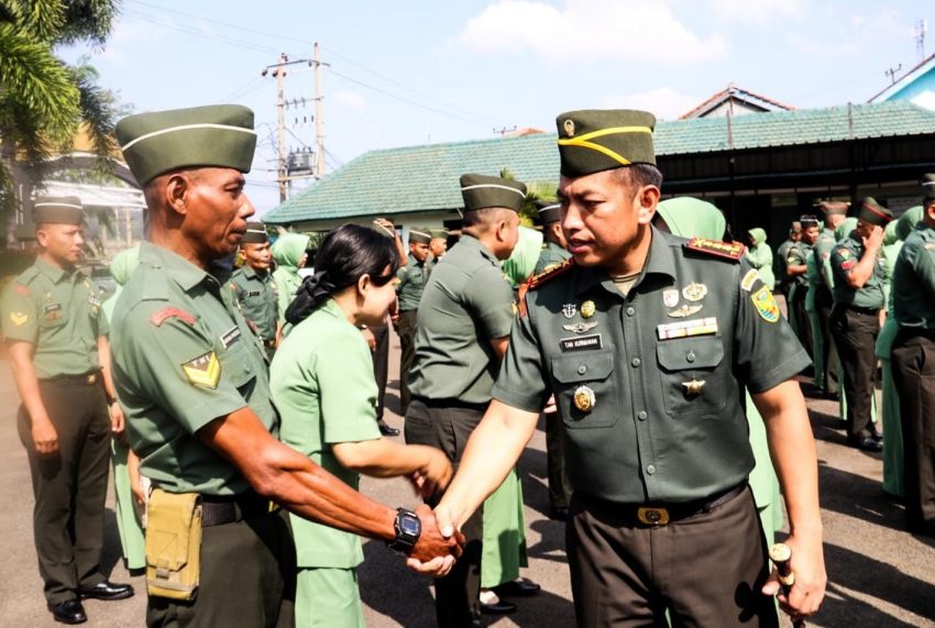 Dandim 0410/KBL Pimpin Korp Raport Kenaikan Pangkat Personel Bintara dan Tamtama