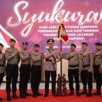 Kapolres Mesuji Beserta Jajaran Polda Lampung Hadiri Upacara Hari Jadi Polda Lampung Ke-28 Tahun