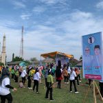 Masyarakat Kecamatan Sekampung Lakukan Senam Sehat Bersama Ela-Azwar