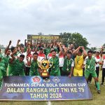 Kodim 0429/Lamtim Raih Juara Pertama Turnamen Sepak Bola Danrem Cup Dalam Rangka HUT Ke-79 TNI Tahun 2024