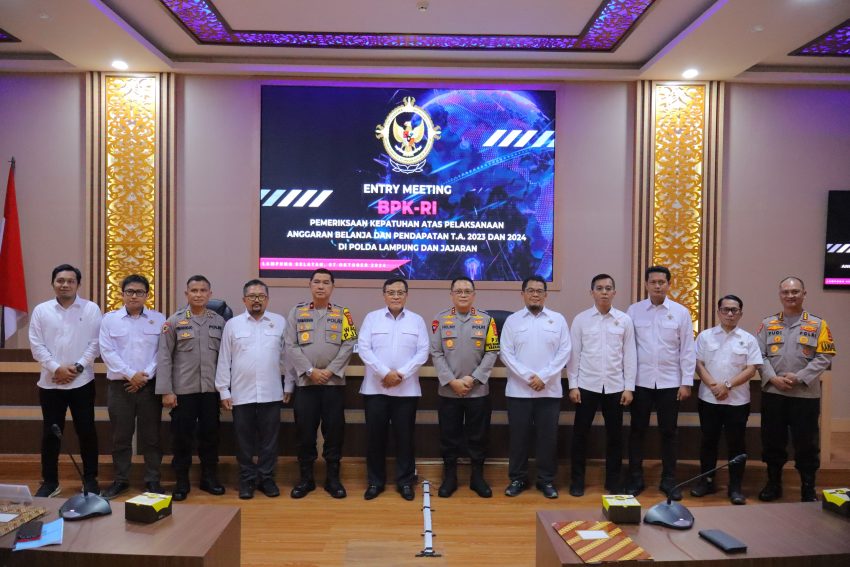 Disambangi BPK RI, Kapolda Lampung : Kami Nantikan Masukan Agar Pelaksanaan Anggaran Lebih Efektif