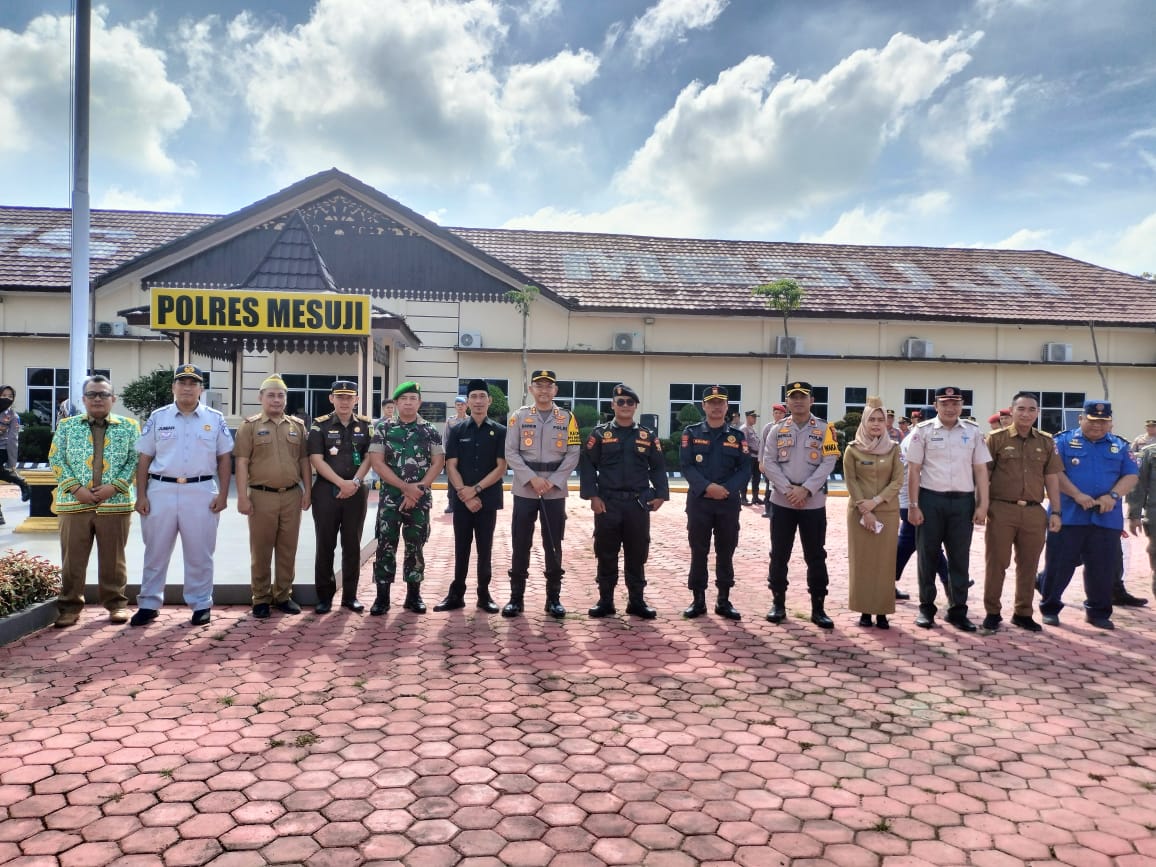 Jajaran Polres Mesuji  Apel Gelar Pasukan Ops Zebra Krakatau