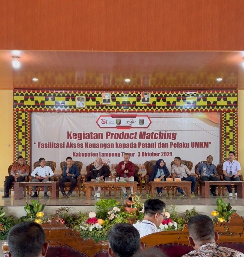 Inklusi Keuangan ke Petani dan Pelaku UMKM di Lamtim, OJK Provinsi Lampung Gelar Kegiatan Product Matching