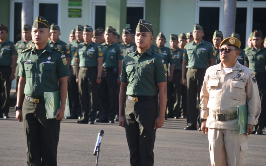 Upacara Bulanan, Kasrem 043/Gatam Bacakan Amanat Panglima TNI