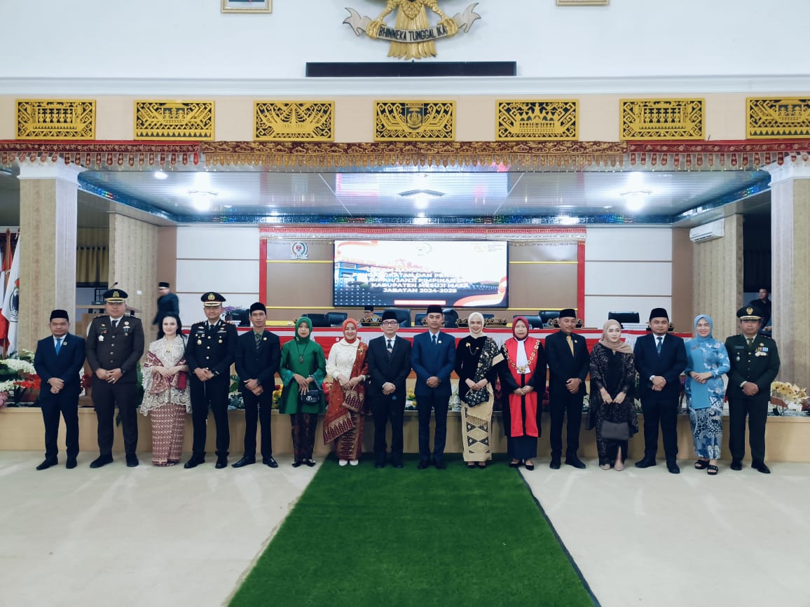Kapolres Mesuji Hadiri Acara Peresmian Pengangkatan Ketua Dan Wakil DPRD Kabupaten Mesuji