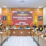Jelang Pilkada Serentak 2024, Danrem 043/Gatam Bersama Kapolda Dan Bawaslu Provinsi Lampung Kunjungi Kantor KPU Kota Metro