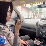 Gelar Patroli Humanis, Polwan Polres Pesawaran Ajak Warga Sukseskan Pilkada 2024