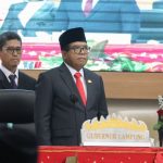 Pj. Gubernur Samsudin Hadiri Pengambilan Sumpah Jabatan Pimpinan Lampung 2024-2029