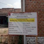 Pemdes Jaya Sakti Realisasikan DD Bangun Jalan Rabat Beton.