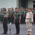 Korem 043/Gatam Gelar Upacara Bulanan Dan Penyuluhan P4GN Semester II Tahun 2024