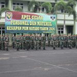 Apel Gelar Personel Dan Materiil, Korem 043/Gatam Siap Amankan Nataru Tahun 2024