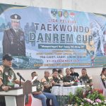 Liga Pelajar Taekwondo Danrem Cup 2024, Resmi Dibuka Danrem 043/Gatam