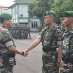 Danrem 043/Gatam Pimpin Acara Penyambutan Personel Tonting YWPJ Yonif 143/TWEJ