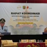 Pj. Sekdaprov Lampung Buka Rakor Satu Data Indonesia 2024