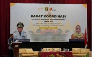 Pj Sekdaprov Lampung Buka Rakor Satu Data Indonesia