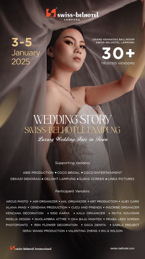 Swiss-Belhotel Lampung Mempersembahkan “Wedding Story” Berkonsep “Luxury Wedding in Town”