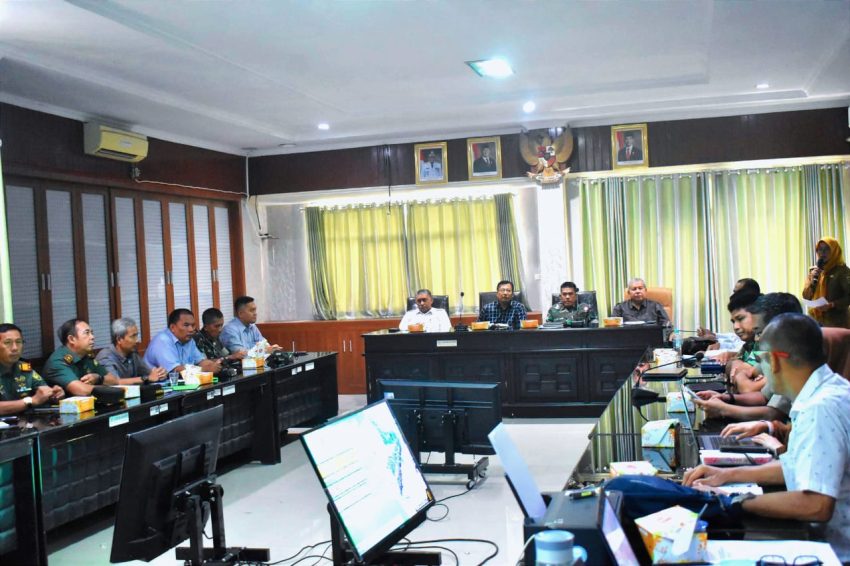 Hadiri Rakoord Percepatan Oplah, Danrem 043/Gatam Tekankan Pentingnya Kolaborasi Antar Instansi.
