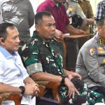 Kasrem 043/Gatam Dampingi Kasdam II/Swj, Sambut Kunker Mentan RI di Wilayah Provinsi Lampung