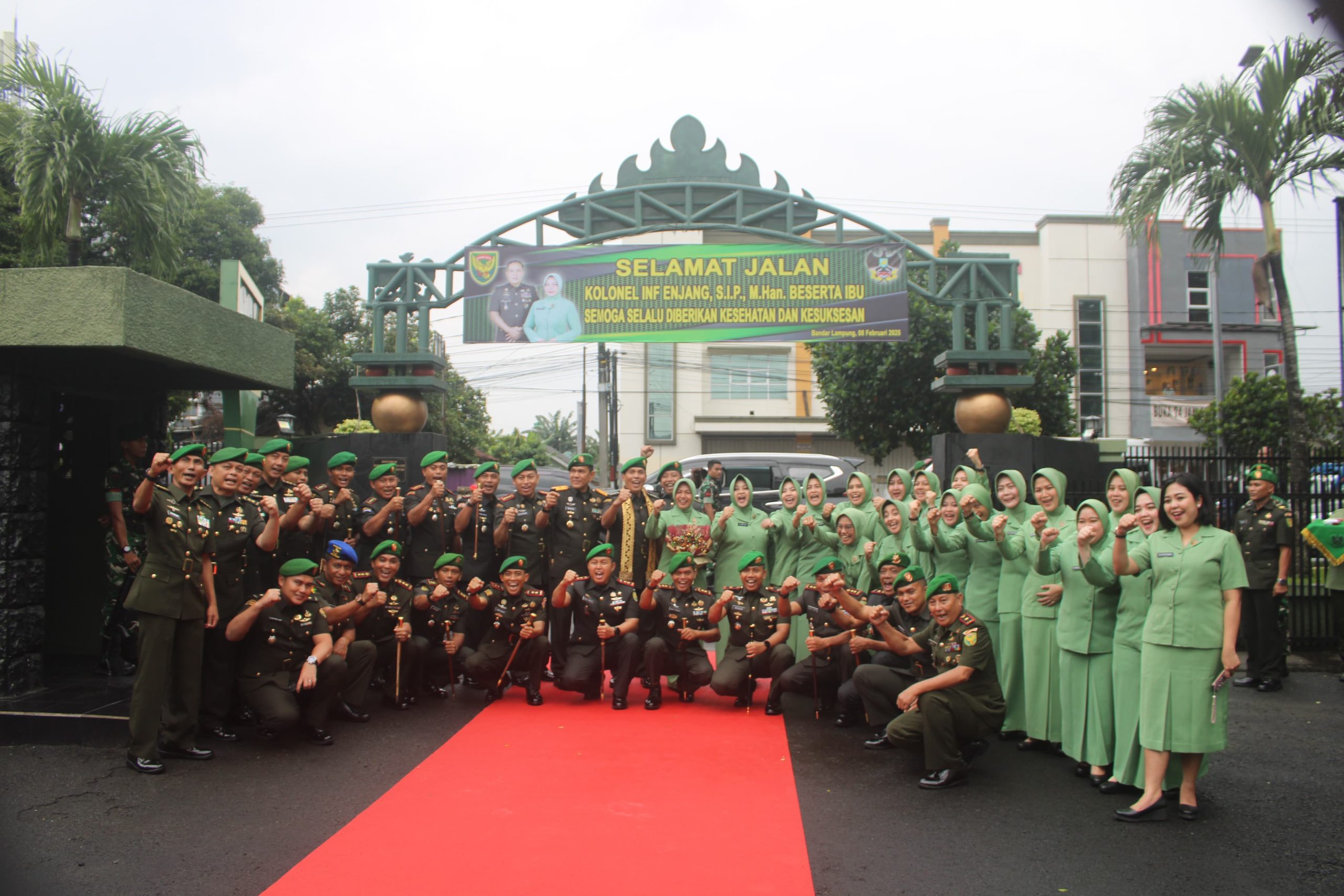 Dandim 0410/KBL Hadiri Penyerahan Jabatan Kasrem 043/Gatam