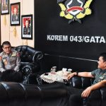 Korem 043/Gatam Siap Bekerja Sama Dengan BNN Berantas Narkotika