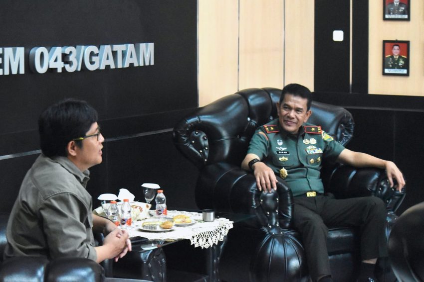 Danrem 043/Gatam Ajak TARING Lampung dan DPD PWRI Lampung Dukung dan Sukseskan Program Ketahanan Pangan