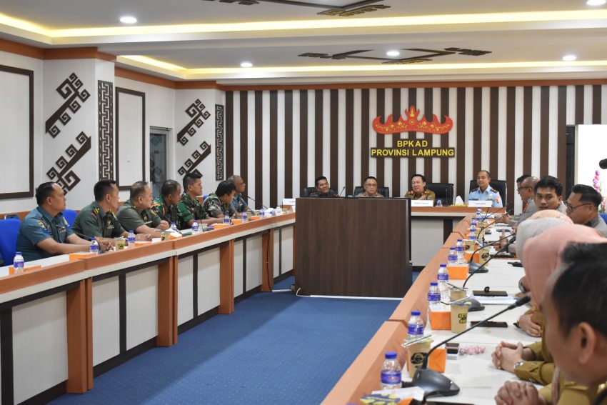 Danrem 043/Gatam Berikan Apresiasi Atas Terlaksananya Penandatanganan Bersama NPHD Dengan Pemerintah Provinsi Lampung