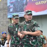 Danrem 043/Gatam Sambut Kunker Kasad Di Bandara Gatot Subroto Way Tuba Lampung