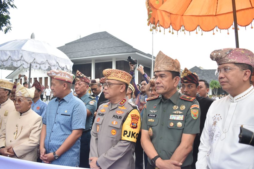 Danrem 043/Gatam Berikan Apresiasi Pelestarian Adat, Tradisi Budaya Lampung