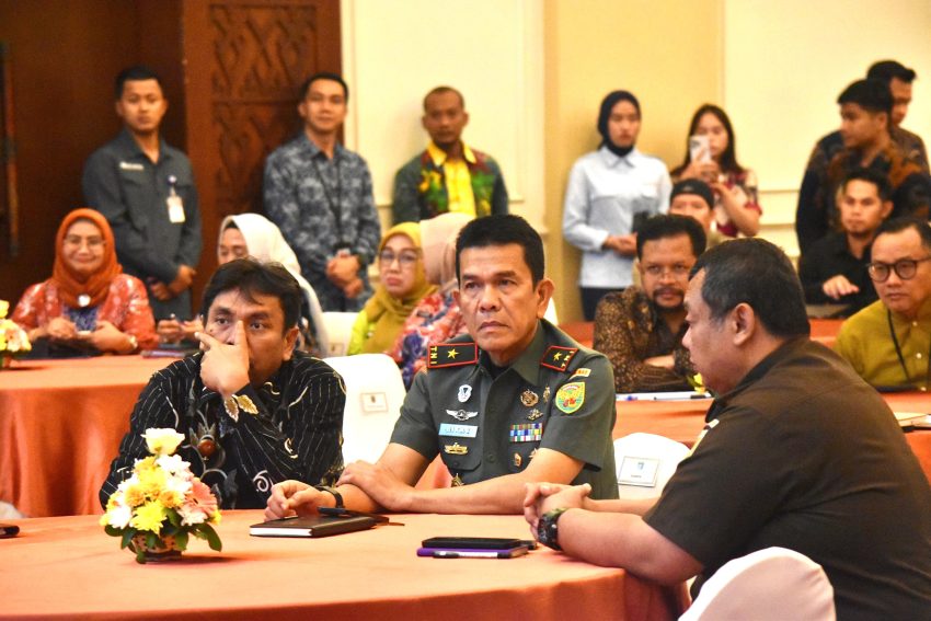 Danrem 043/Gatam Hadiri Pertemuan High Level Meeting TPID Provinsi Lampung