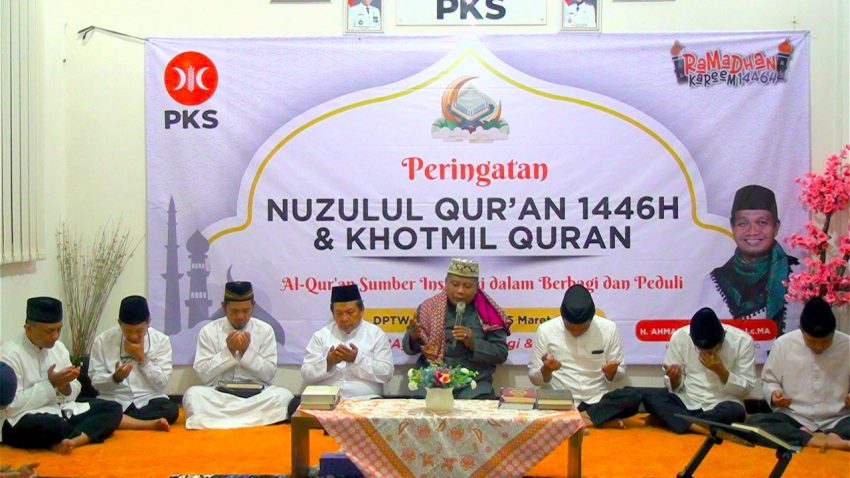 DPW PKS Lampung Gelar Peringatan Nuzulul Quran dan Khotmil Quran 1446 H
